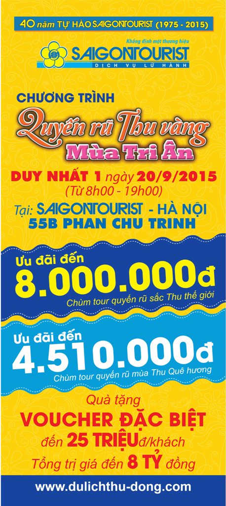 SaigonTourist Hà Nội khuyến mại tới 8 triệu đồng cho du khách ảnh 3